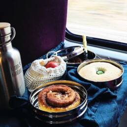 Repas zéro déchet dans le train